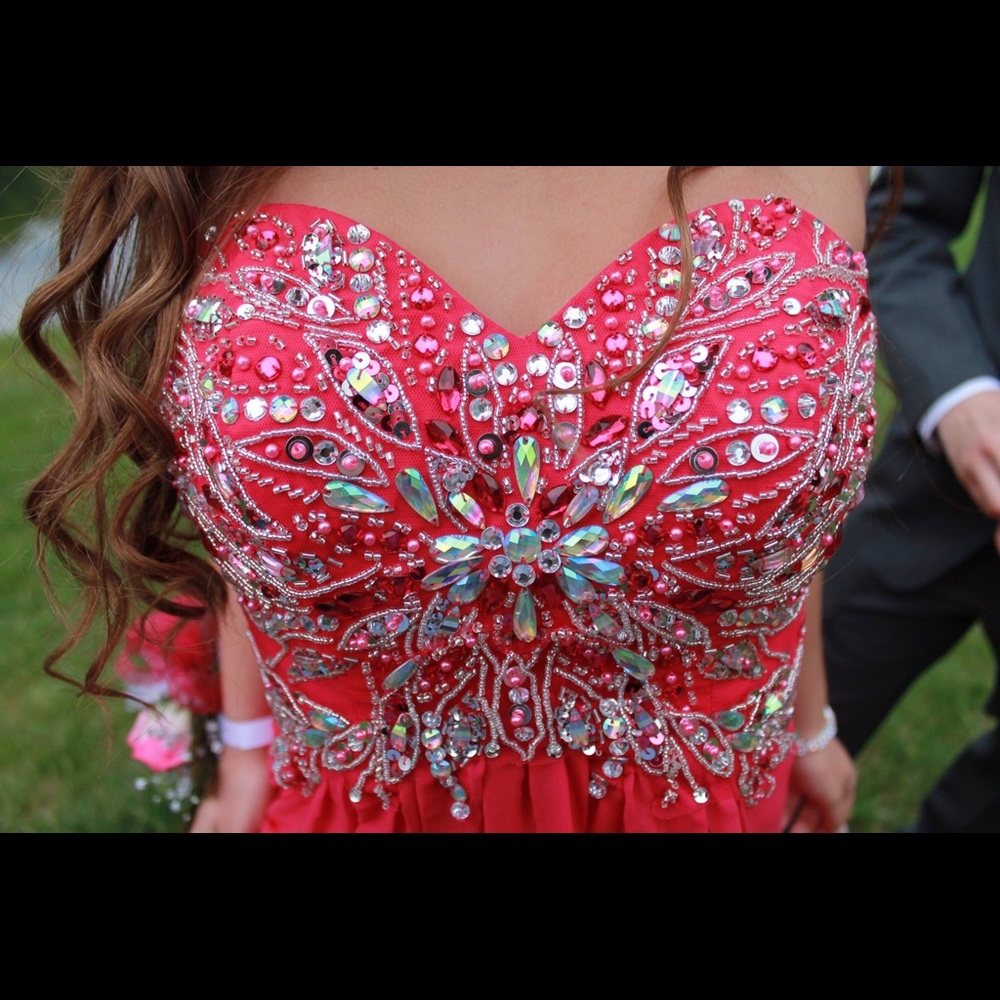 Pink prom dress